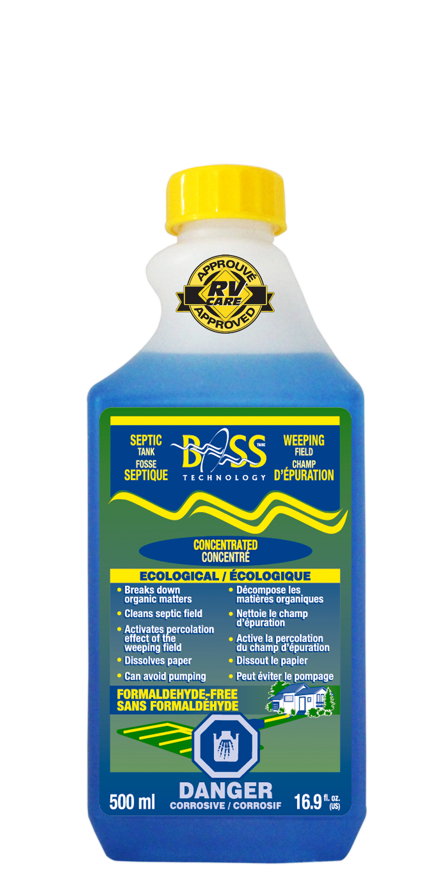 BOSS TECHNOLOGY - Septic Tank & Weeping Field Treatment (Concentrated Formula - 500 ml)